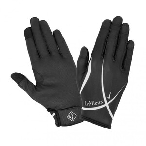 LeMieux LeMieux ProTouch Soleil Mesh Riding Gloves in Black