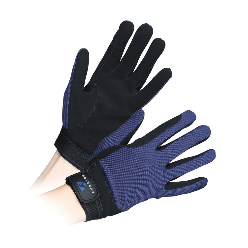 Shires Shires Aubrion Stratos Mesh Riding Gloves in Navy