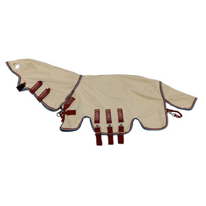Horseware Rambo Petite Pony Sweetitch Hoody Fly Sheet in Sand/Cherry