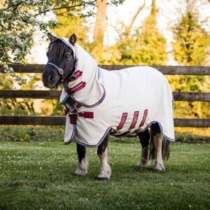 Horseware Rambo Petite Pony Sweetitch Hoody Fly Sheet in Sand/Cherry