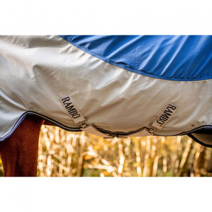 Horseware Horseware Rambo Autumn Series Turnout Rug in Navy/Grey
