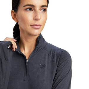 Ariat Ariat Lumina Lowell 1/4 Zip Top in Ebony