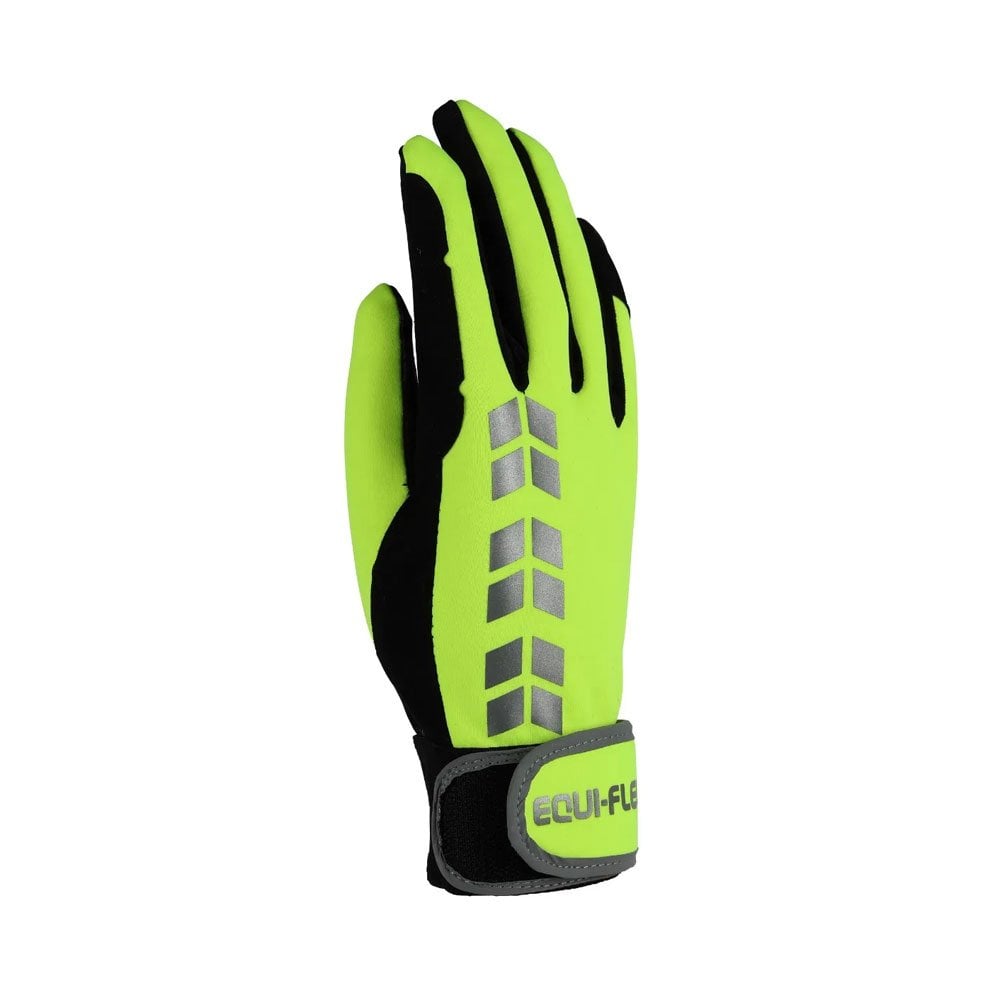 Shires Shires Equi-Flector Riding Gloves in Yellow