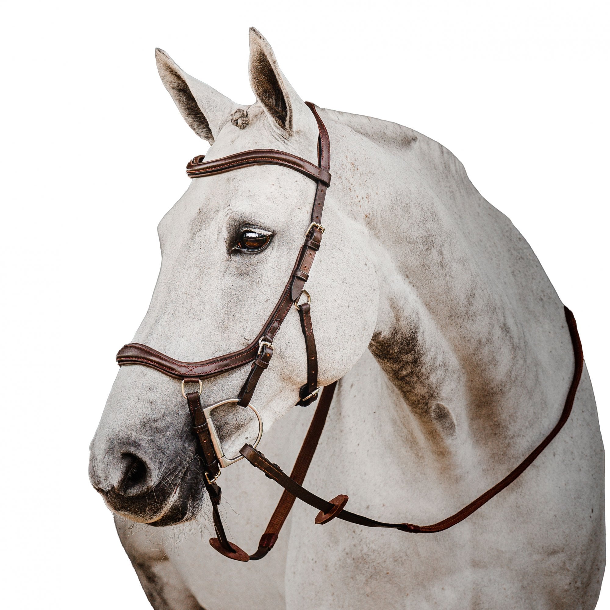 Bride De Compétition Horseware Rambo Micklem - Taille Grande, Marron - Cuir - Occasion En Excellent état