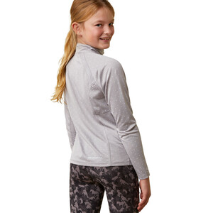 Ariat Ariat Youth Sunstopper 1/4 Zip Top in Silver Dot