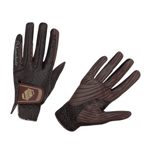 Samshield Samshield V-Skin Swarovski Gloves in Brown/Gold