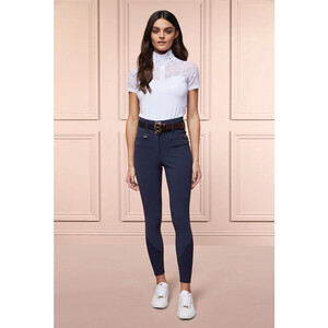Holland Cooper Holland Cooper Premium High Rise Full Seat Breeches in Yale Blue