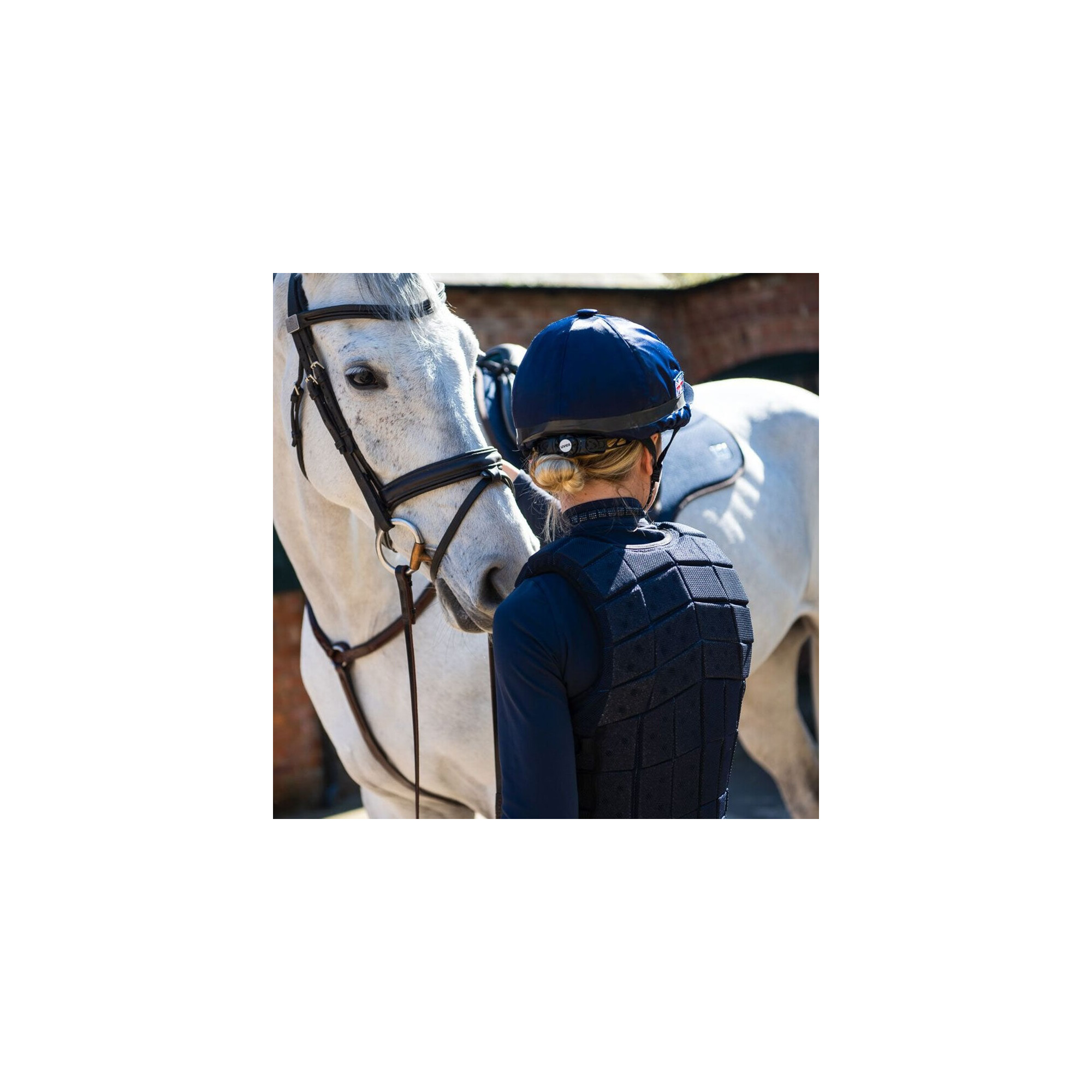 Protecteur Corporel équestre RACESAFE MOTION 3 JEUNESSE - Taille YR Medium Regular, Bleu Marine