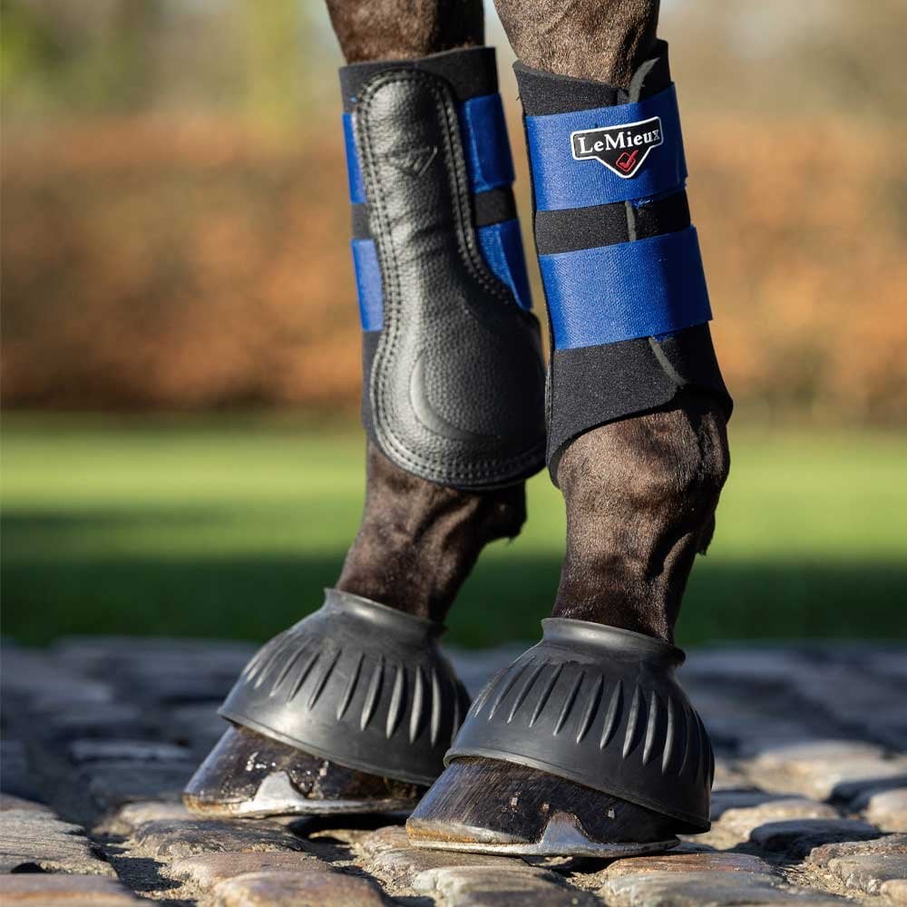 LeMieux Rubber Pull On Over Reach Boots Black