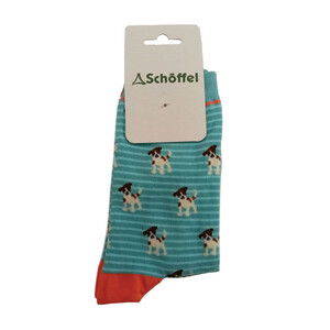 Schoffel Schoffel Ladies Socks in Arctic Jack Russel