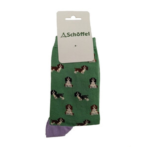 Schoffel Schoffel Ladies Socks in Green Spaniel
