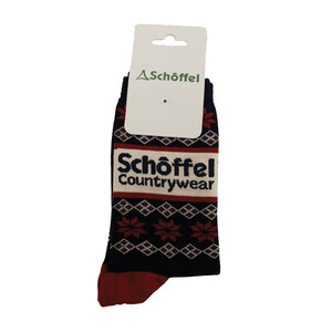 Schoffel Schoffel Ladies Socks in Navy Fairisle