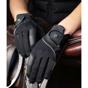 LeMieux LeMieux Crystal Riding Gloves in Black