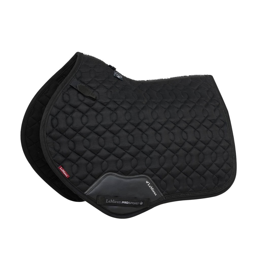 LeMieux Crystal Suede Close Contact Square Black