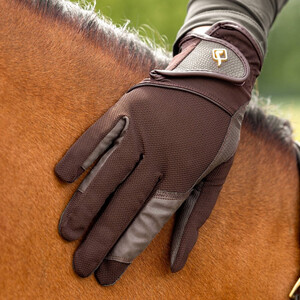 LeMieux LeMieux Pro Mesh Riding Gloves in Brown