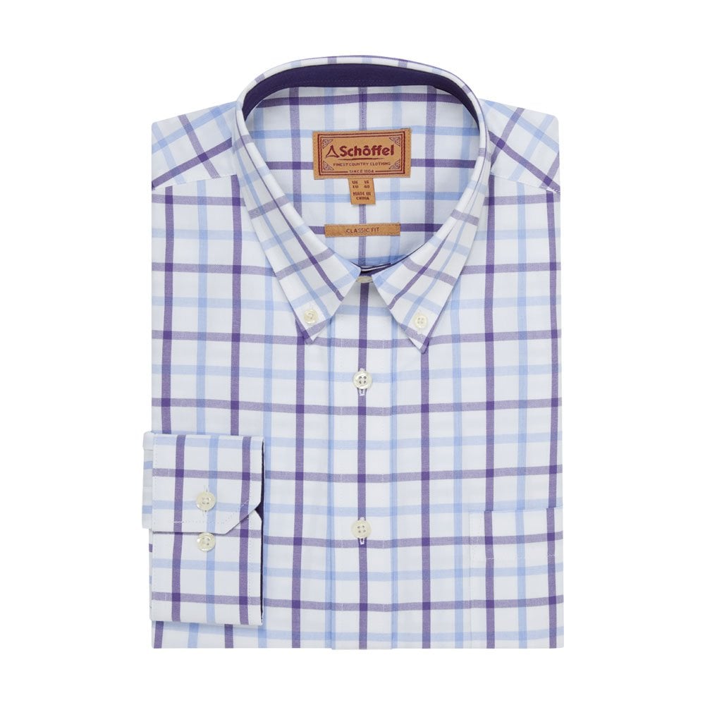 Schoffel Schoffel Brancaster Shirt in Bramble Check