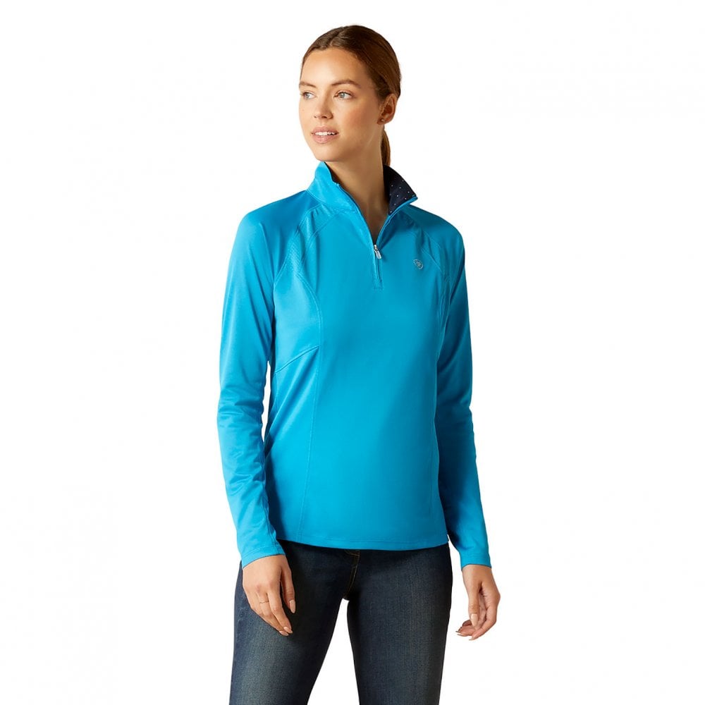 Ariat Sunstopper 2.0 1/4 Zip Top Blue