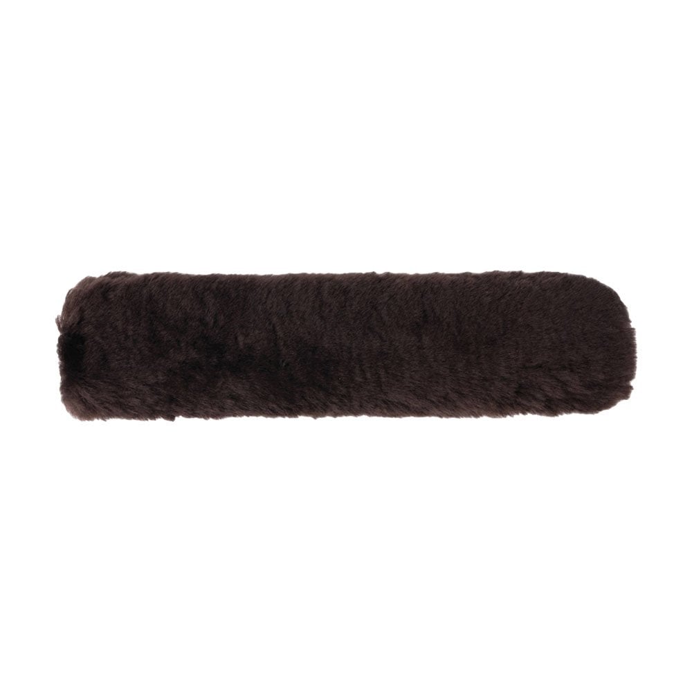 LeMieux Faux Lambskin Noseband Cover Brown