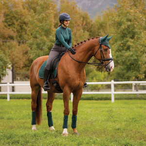 LeMieux LeMieux Suede Dressage Square in Spruce