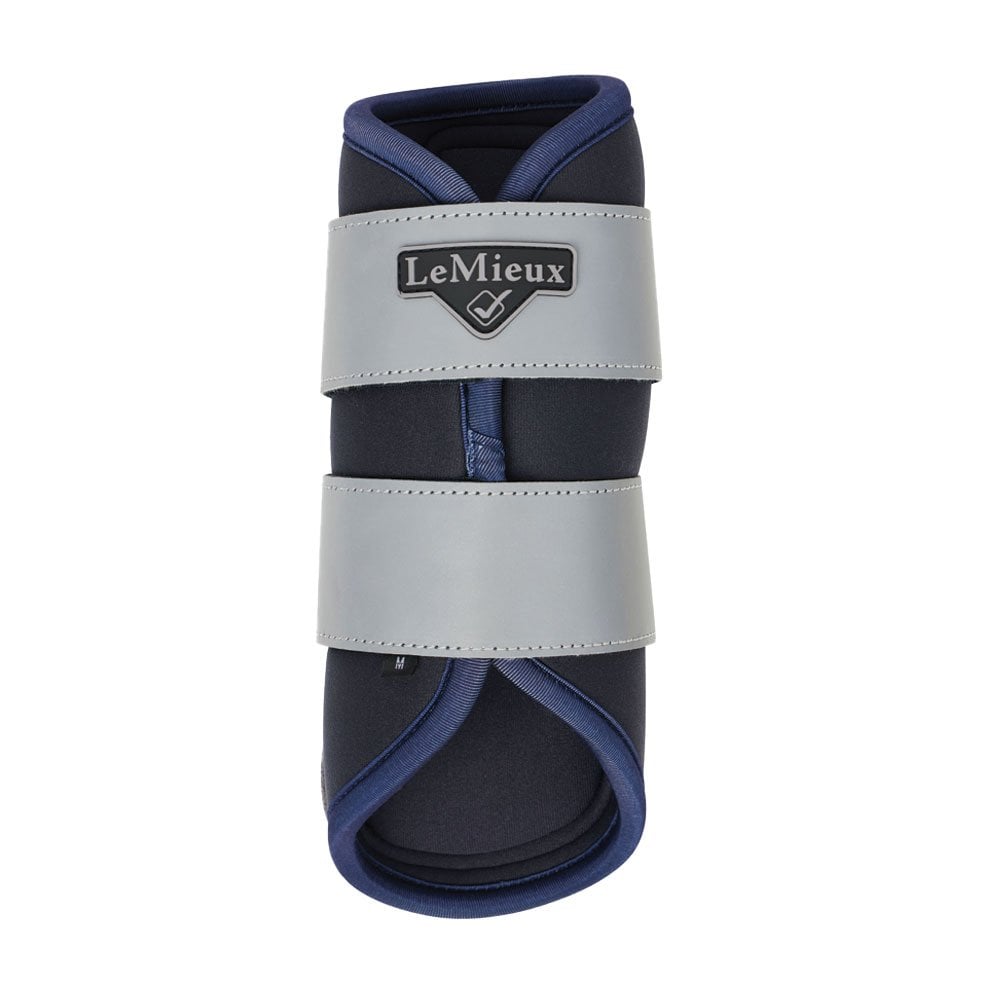 LeMieux Reflective Grafter Brushing Boots Grey