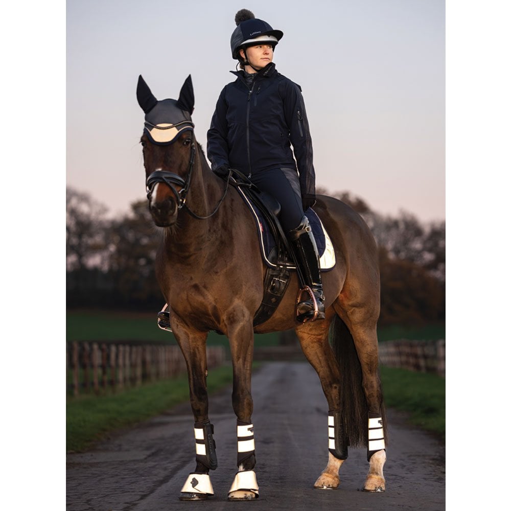 LeMieux Reflective Grafter Brushing Boots Grey