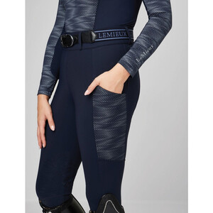 LeMieux LeMieux Eleanor Reflective Pull On Riding Tights in Navy