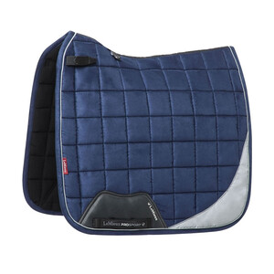 LeMieux LeMieux Suede Reflective Dressage Square in Navy