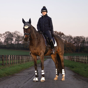 LeMieux LeMieux Suede Reflective Dressage Square in Navy