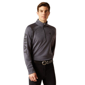 Ariat Ariat Mens Tek Team 1/2 Zip Sweatshirt in Ebony