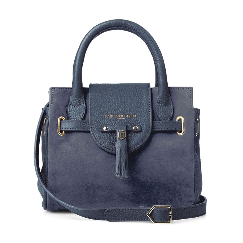 Fairfax & Favor Fairfax & Favor Mini Windsor Handbag in Ink Blue