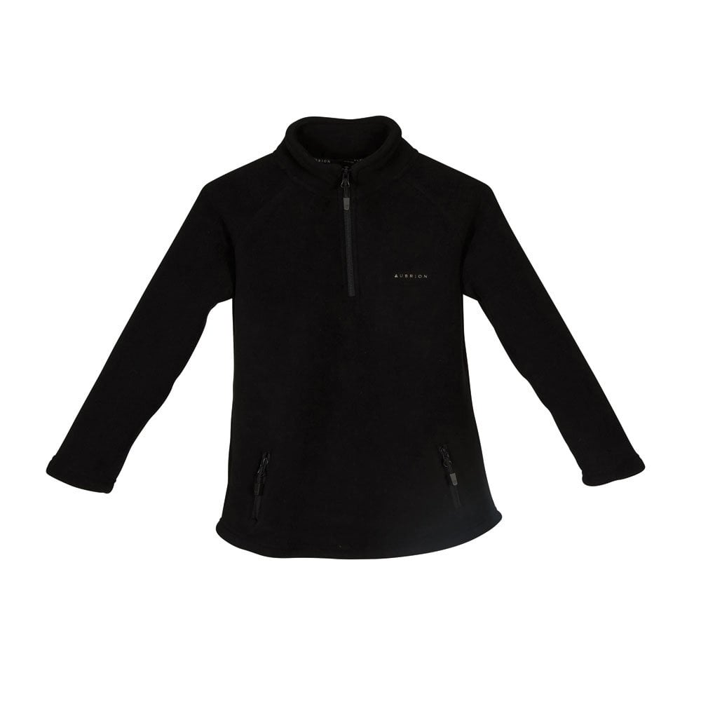 Shires Shires Aubrion Restore Young Rider Half Zip Fleece in Black
