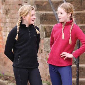 Shires Shires Aubrion Restore Young Rider Half Zip Fleece in Cerise
