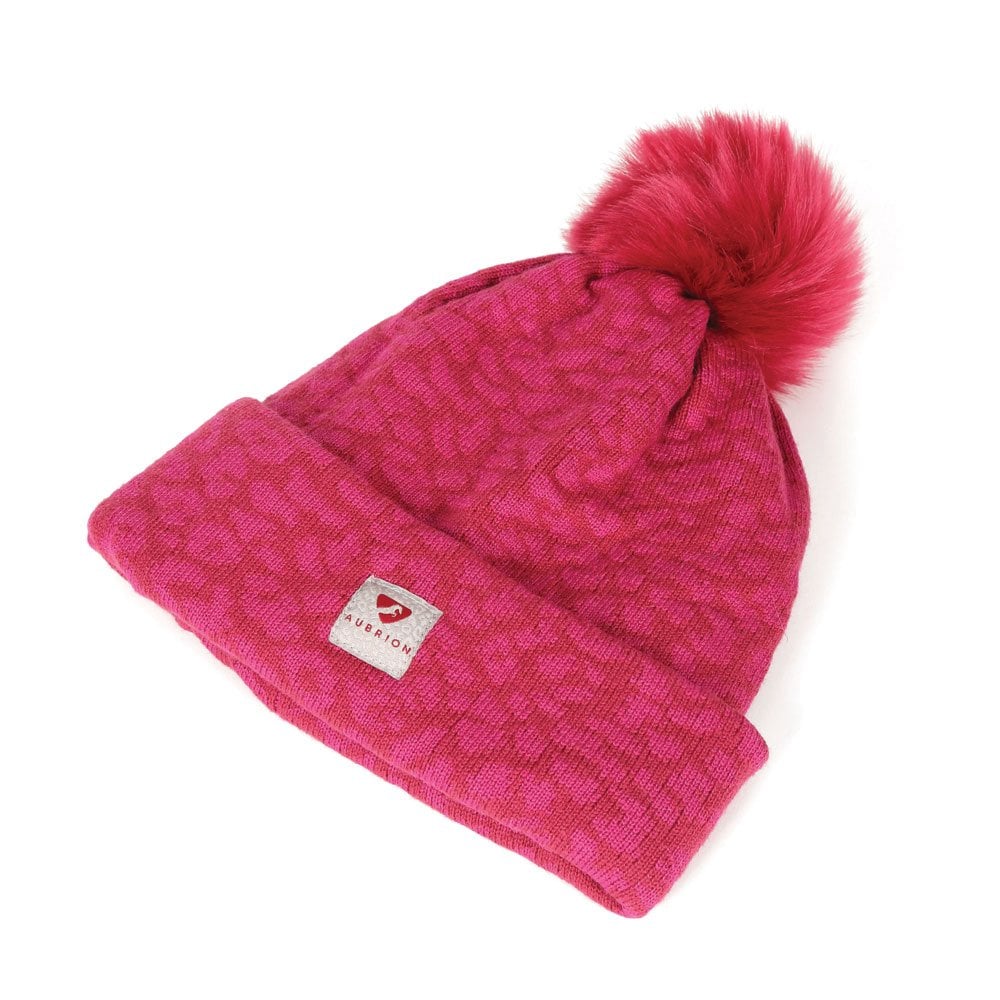 Shires Shires Aubrion Fleece Lined Bobble Hat in Cerise