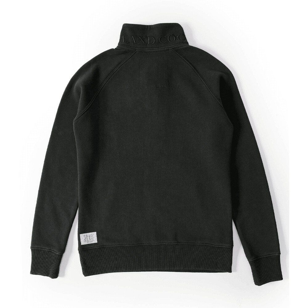 Holland Cooper Crest Zip Henley Sweatshirt Green