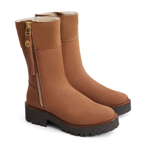 Fairfax & Favor Fairfax & Favor Paris Shearling Lined Boot in Cognac