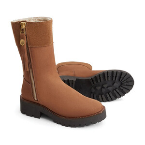 Fairfax & Favor Fairfax & Favor Paris Shearling Lined Boot in Cognac