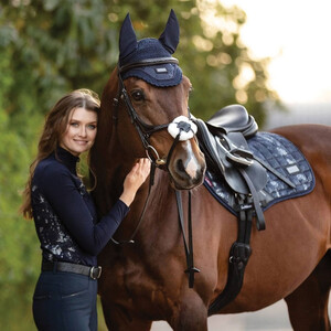 LeMieux LeMieux Adour Eurojump Square in Navy