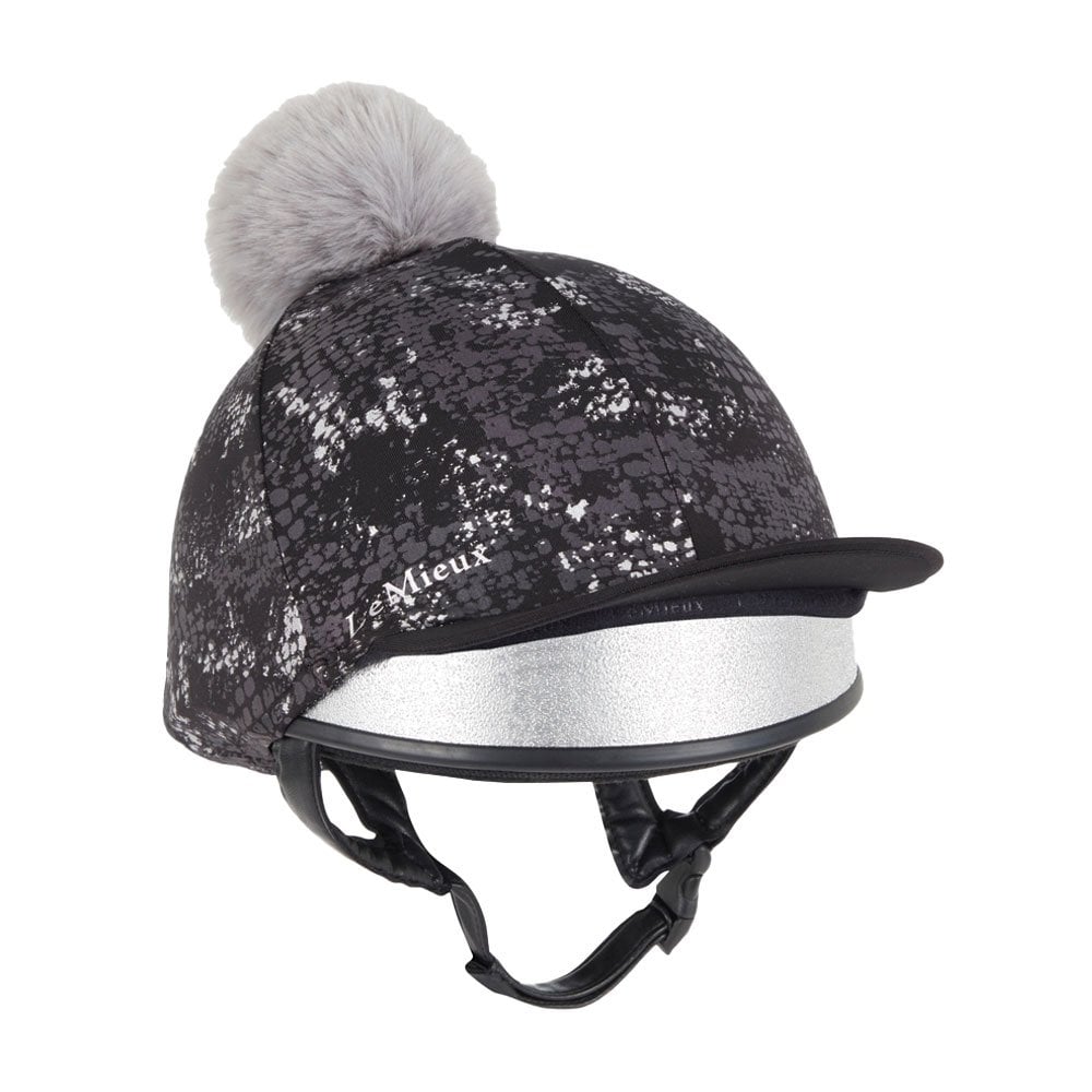 Cappello LeMieux In Seta Con Pompon Staccabile - Perfetto Per L'Equitazione, Elasticizzato 360°
