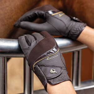LeMieux LeMieux Competition Riding Gloves in Brown