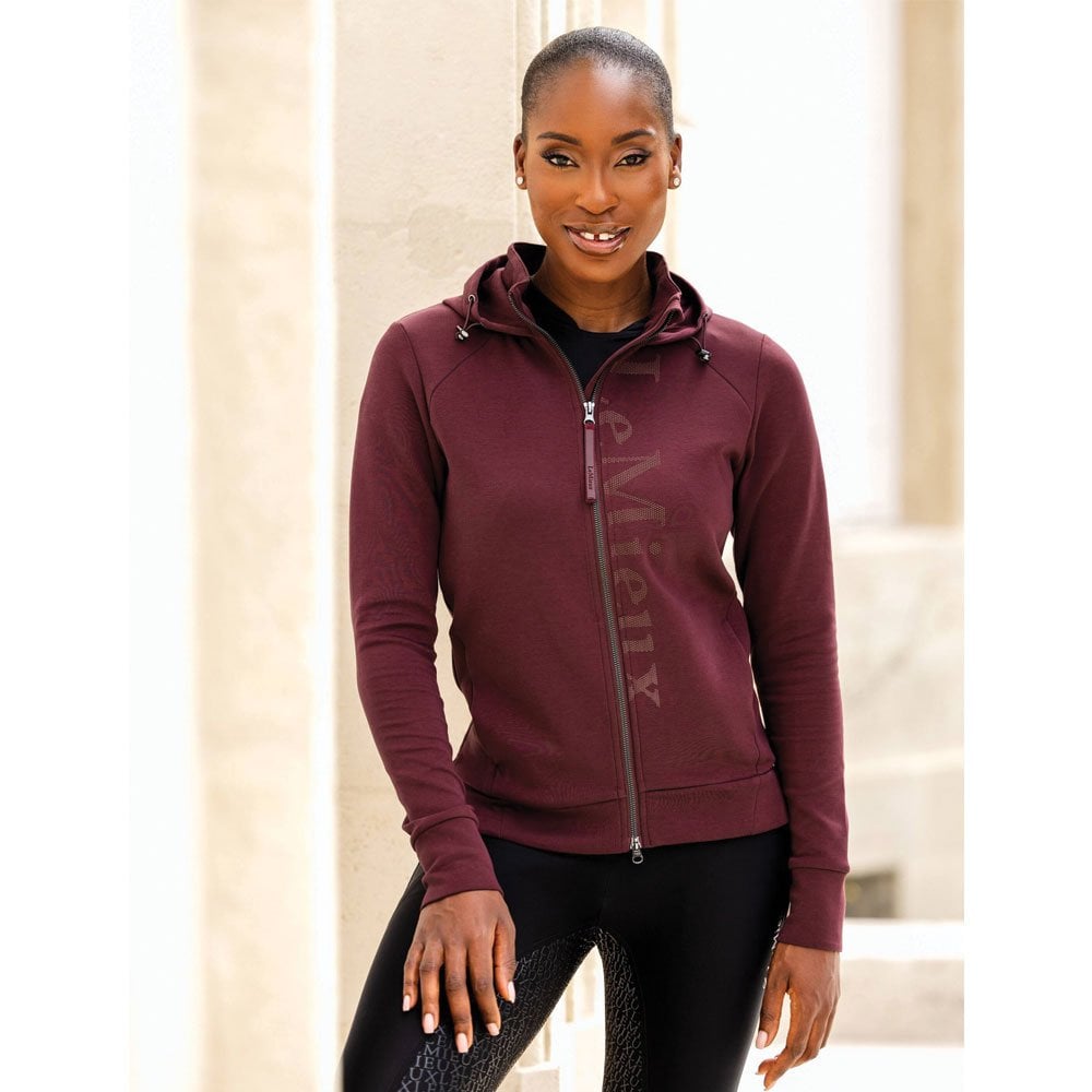 LeMieux Elite Full Zip Hoodie Burgundy