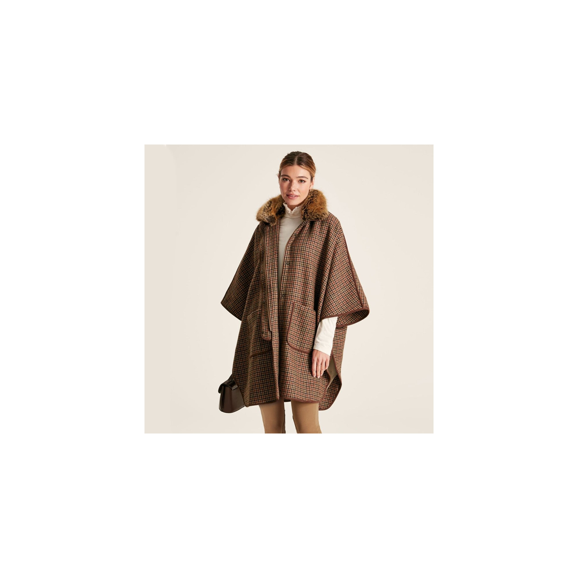 Joules Sandringham Tweed Cape Houghton Country