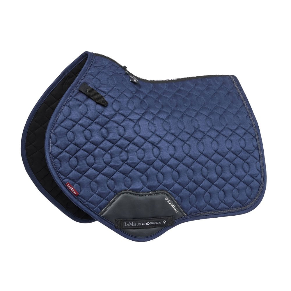 LeMieux Crystal Suede Close Contact Square Navy