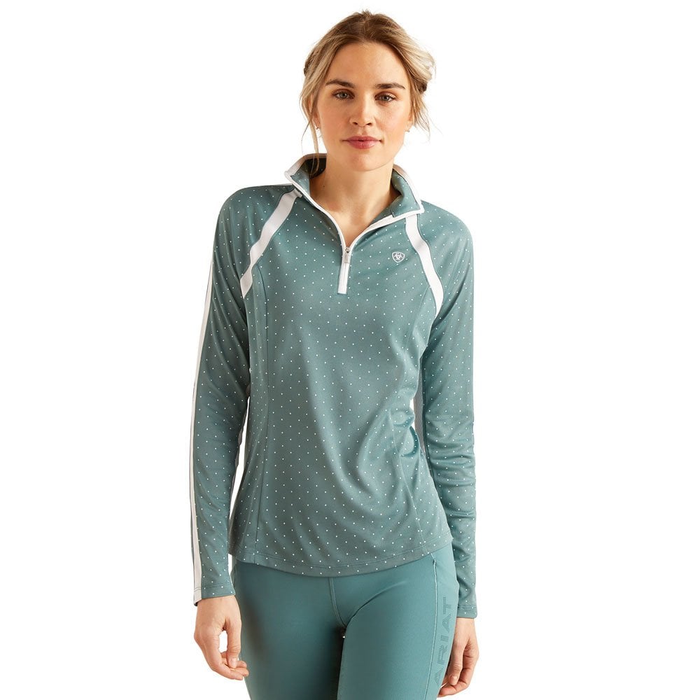 Ariat Sunstopper 3.0 1/4 Zip Top Blue