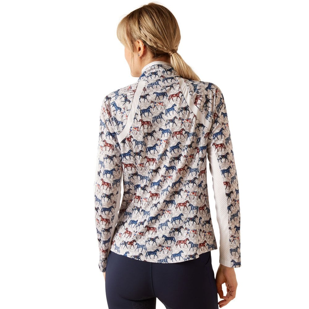 Ariat Sunstopper 3.0 1/4 Zip Top Beige