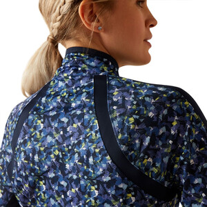 Ariat Ariat Sunstopper 3.0 1/4 Zip Top in Blue Scribble