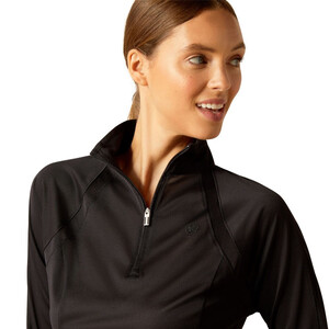 Ariat Ariat Sunstopper 3.0 1/4 Zip Top in Black