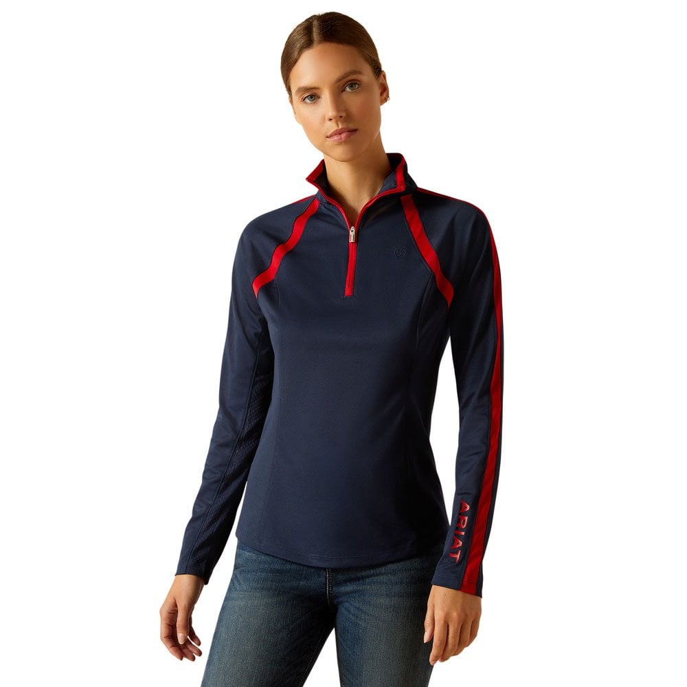 Ariat Ariat Sunstopper 3.0 1/4 Zip Top in Team Navy