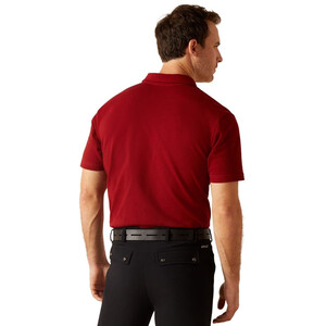 Ariat Ariat Mens Medal Polo Shirt in Sun-Dried Tomato