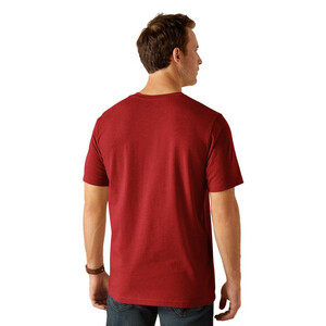 Ariat Ariat Mens Vertical Logo T-Shirt in Sun-Dried Tomato