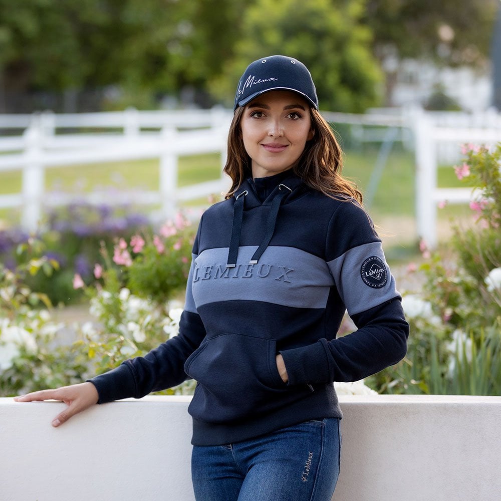 LeMieux Jade Pop Over Hoodie Navy